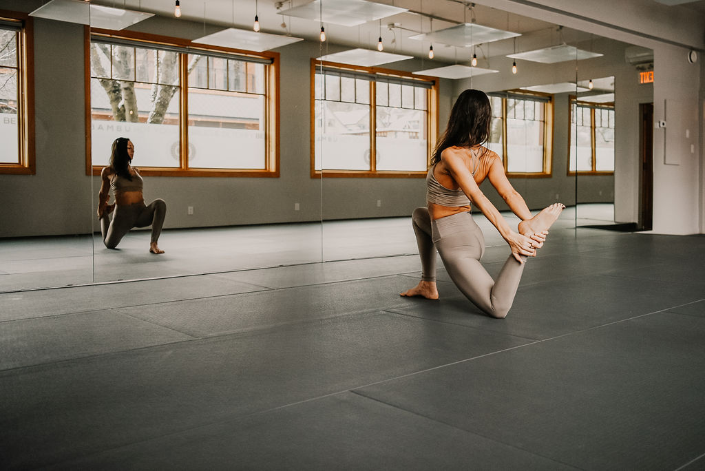 Yoga practice image from Bambu Hot Yoga source website